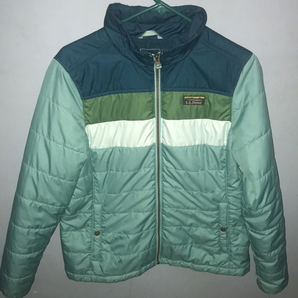 L.L. BeanBlue and Green Puffer Coat